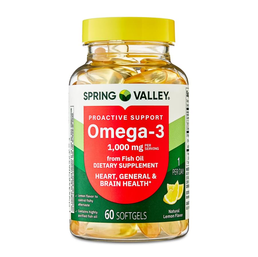 Generic Omega-3 from Fish Oil 1000 mg EPA + DHA Capsule, 60 Count