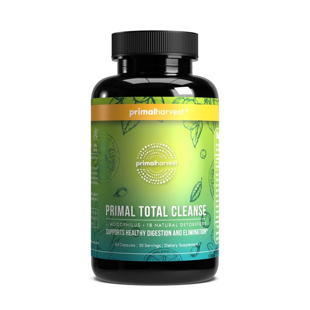 Primal Harvest Full Body Detox Cleanse Capsule, 60 Count