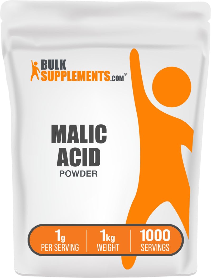 BulkSupplements Malic Acid Powder, 1 kg (2.2 lb)