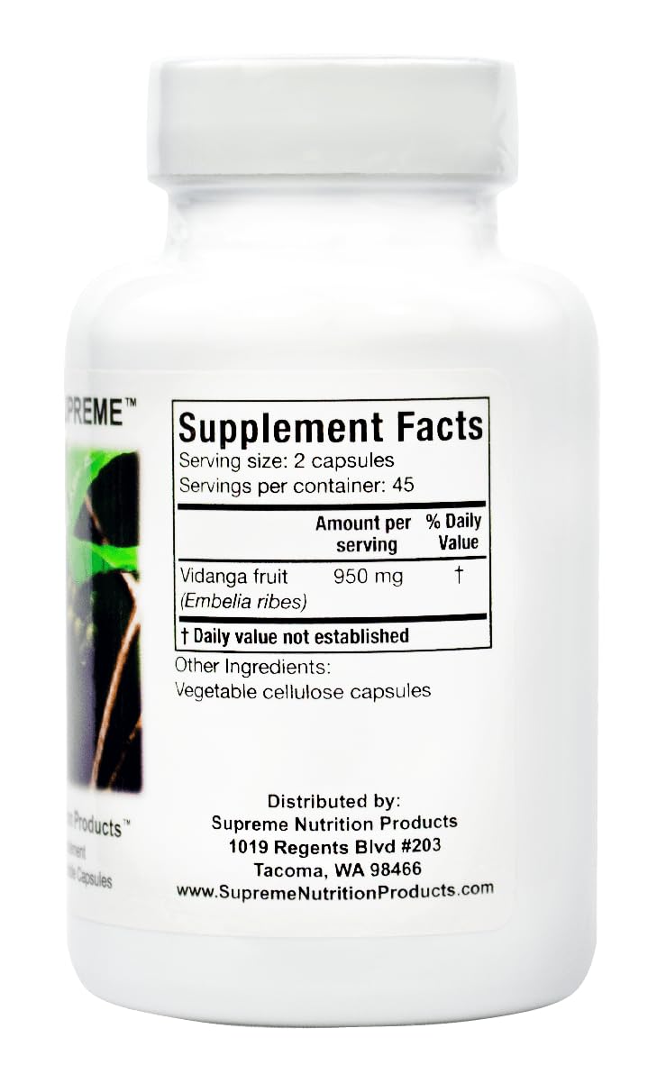 Supreme Nutrition Products Vidanga Supreme Capsules 180 Count