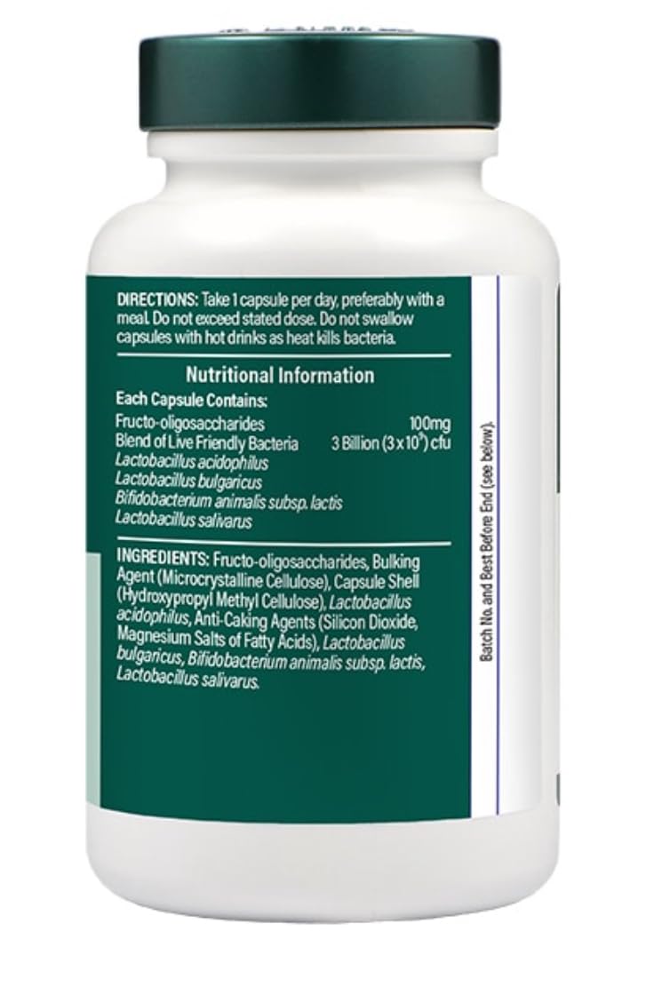 Generic Holland and Barrett Live Friendly Bacteria with Acidophilus 3 Billion 60 Capsules