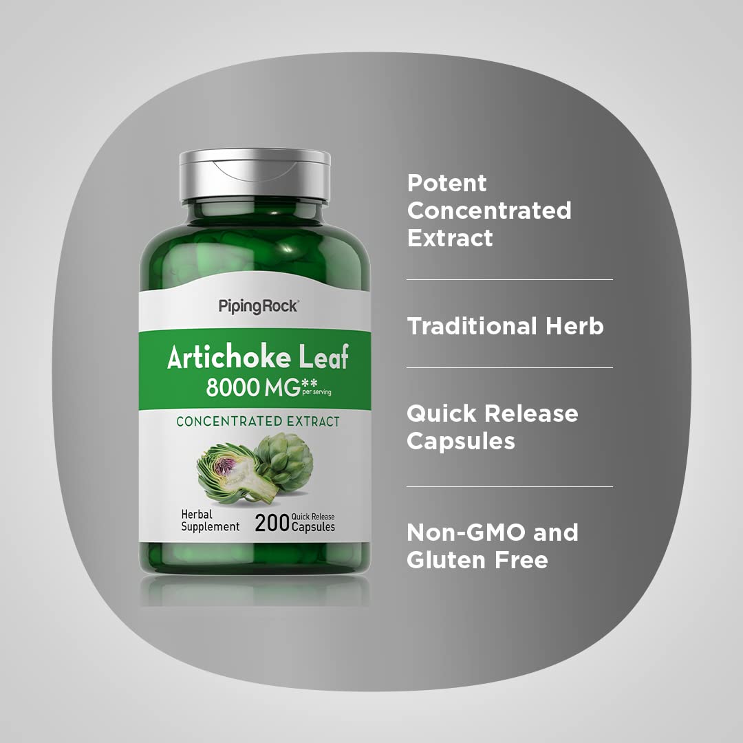 Piping Rock Artichoke Extract Capsules 200 Count