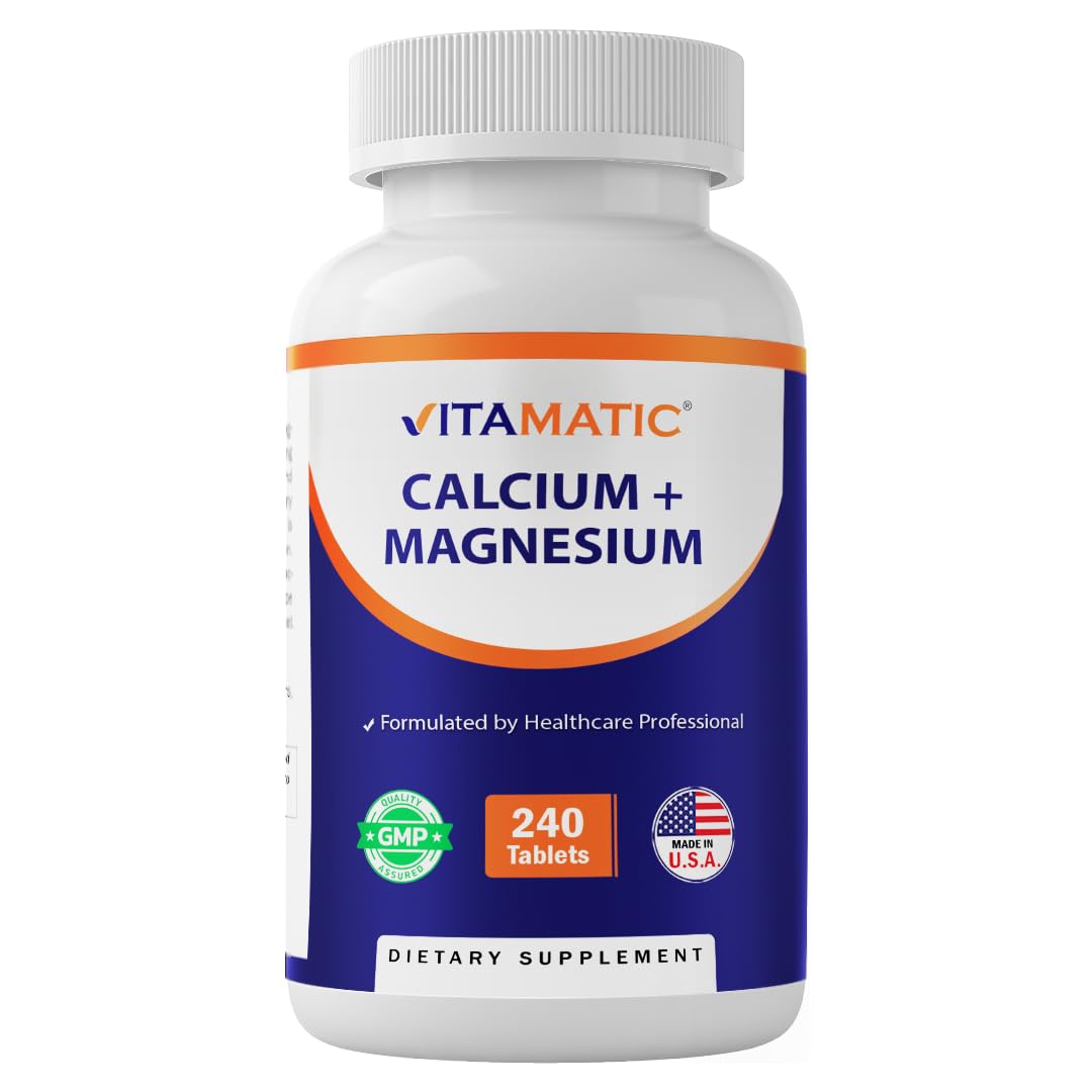 Vitamatic Calcium Magnesium Complex Tablets, 240 Count