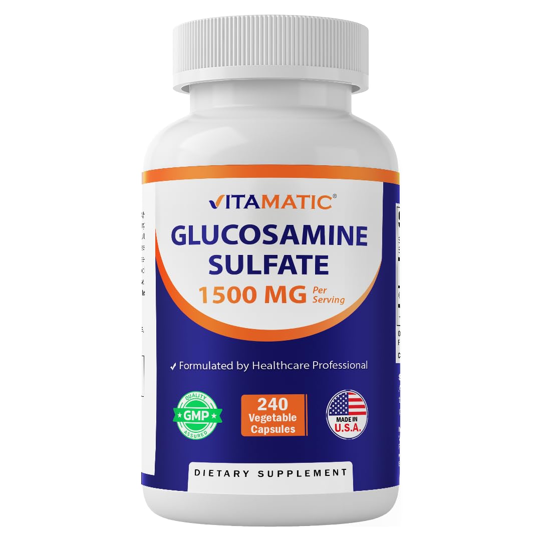 Vitamatic Glucosamine Sulfate Supplement Capsule, 240 Capsules