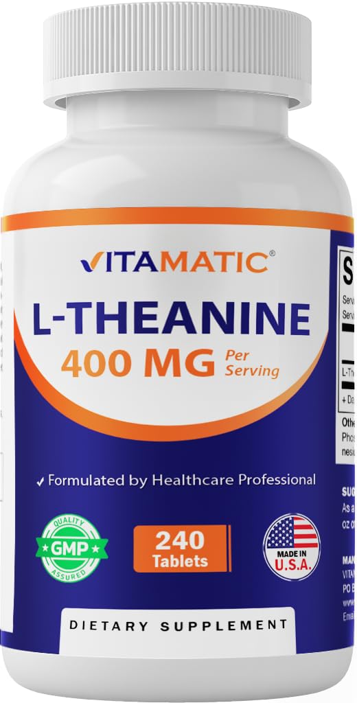 Vitamatic L-Theanine Supplement 400mg Tablet, 240 Tablets