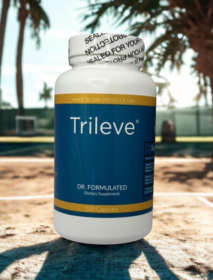 Trileve Dr. Formulated Dietary Supplement with Alpha-Lipoic Acid, Vitamin B1, B6, B12, Methyl Sulfonyl Methane, Capsules, 120