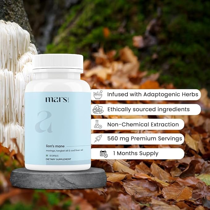 Mars by GHC Lions Mane Capsules 120 Count