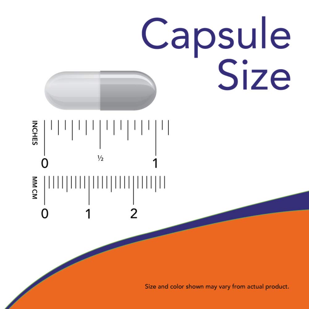 NOW Foods Glycine Pharmaceutical Grade Amino Acid 1000 mg Capsules, 100 Count