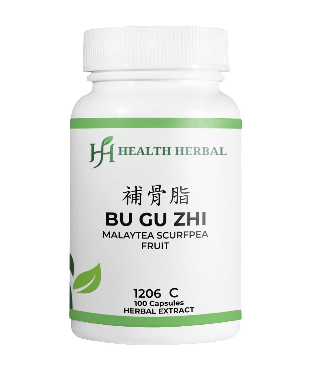 Health Herbal HH1206C Bu Gu Zhi/Malaytea Scurfpea Fruit, 100 Capsules