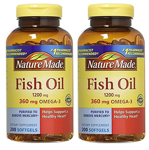 Nature Made Fish Oil 1200mg With Omega-3 Softgels 400
