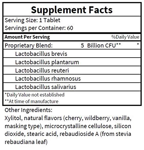 Orasana Wildberry Chewable Probiotics, 60 Count