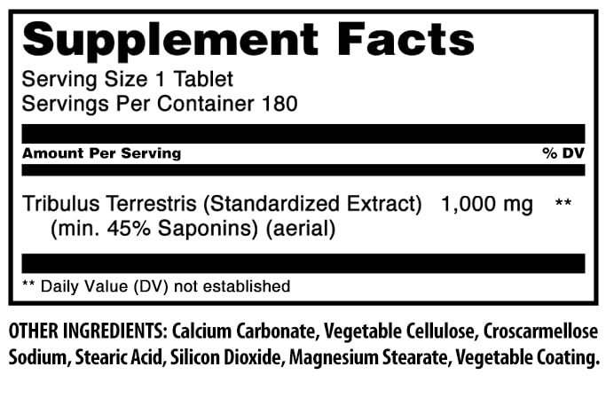 Amazing Nutrition Tribulus Extract Tablet, 1 Count