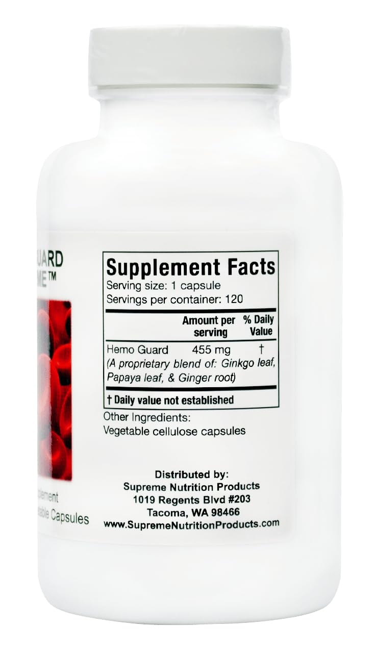 Supreme Nutrition Products Hemo Guard Supreme 120 Capsules