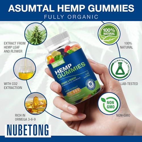 Nubetong Extra Strength Hemp Gummies, 160 Gummies