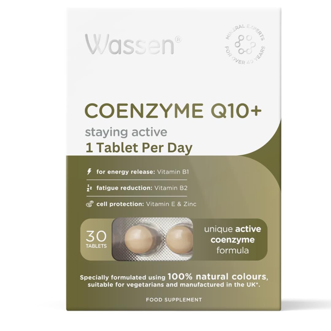 Wassen Co-Enzyme Q10 + Vitamin E 30 Tablets