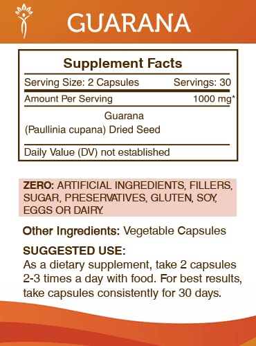 Secrets of the Tribe Guarana 60 Capsules