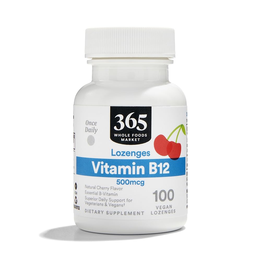 365 by Whole Foods Market Vitamin B12 500mcg Lozenges Tablet 100 Count