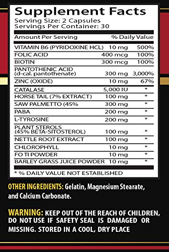 Skin Care Solutions Energy Pills - Anti-Gray Hair Solution 180 Capsules