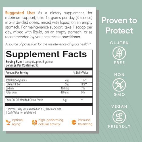 EcoNugenics PectaSol Modified Citrus Pectin 454g Powder + 270 Capsules