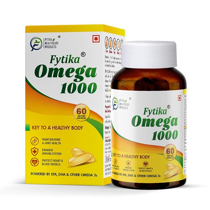 FHC Omega 3 Fish Oil 1000mg Capsule, 60 Capsules
