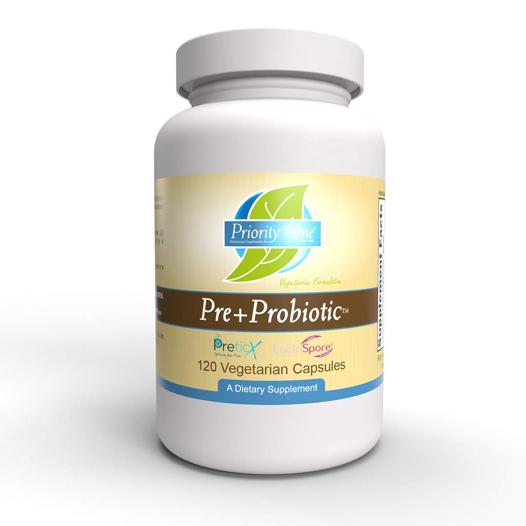 Priority One Pre+Probiotic 120 Vegetarian Capsules