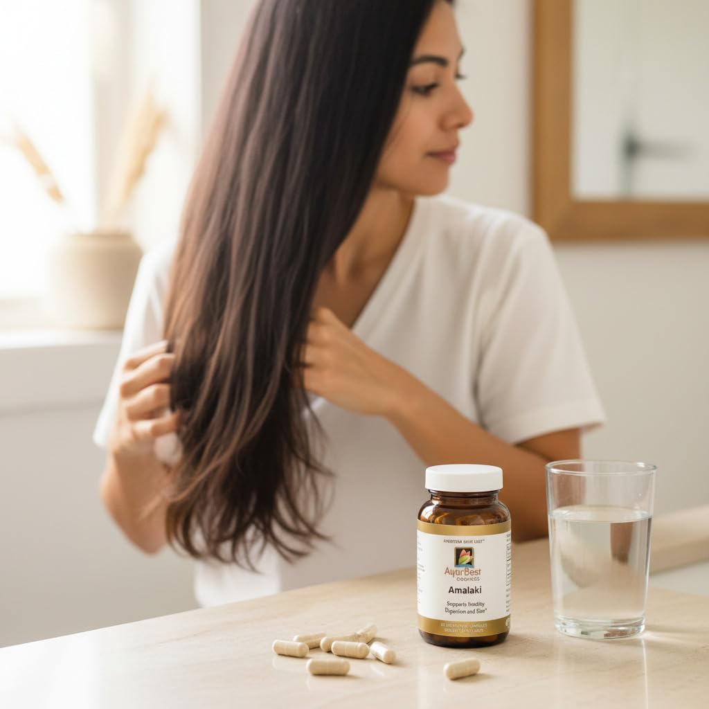 AyurBest Amalaki Herbal Supplements 500mg 90 Capsules