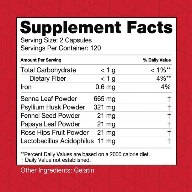 Health Plus Super Colon Cleanse 10-Day Detox Capsules, 720 Capsules