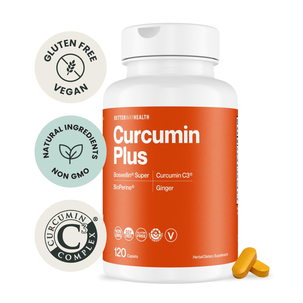 Better Way Health Curcumin Plus Caplets 1 Count