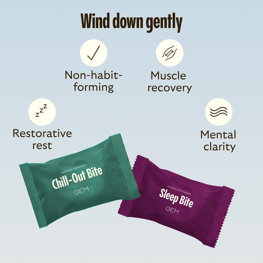 GEM Total Relaxation Bundle – Calm & Sleep Bites Chewable, 28 Count