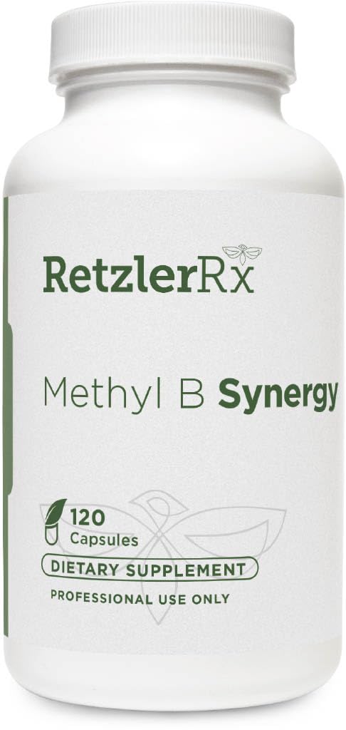 HormoneSynergy RetzlerRx Methyl B Synergy Complete Methylation Support with Methyl Folate, Vitamin B12 (Methylcobalamin), Riboflavin & B6 Vitamins – Homocysteine and Heart Health Supplements, 120 Capsules