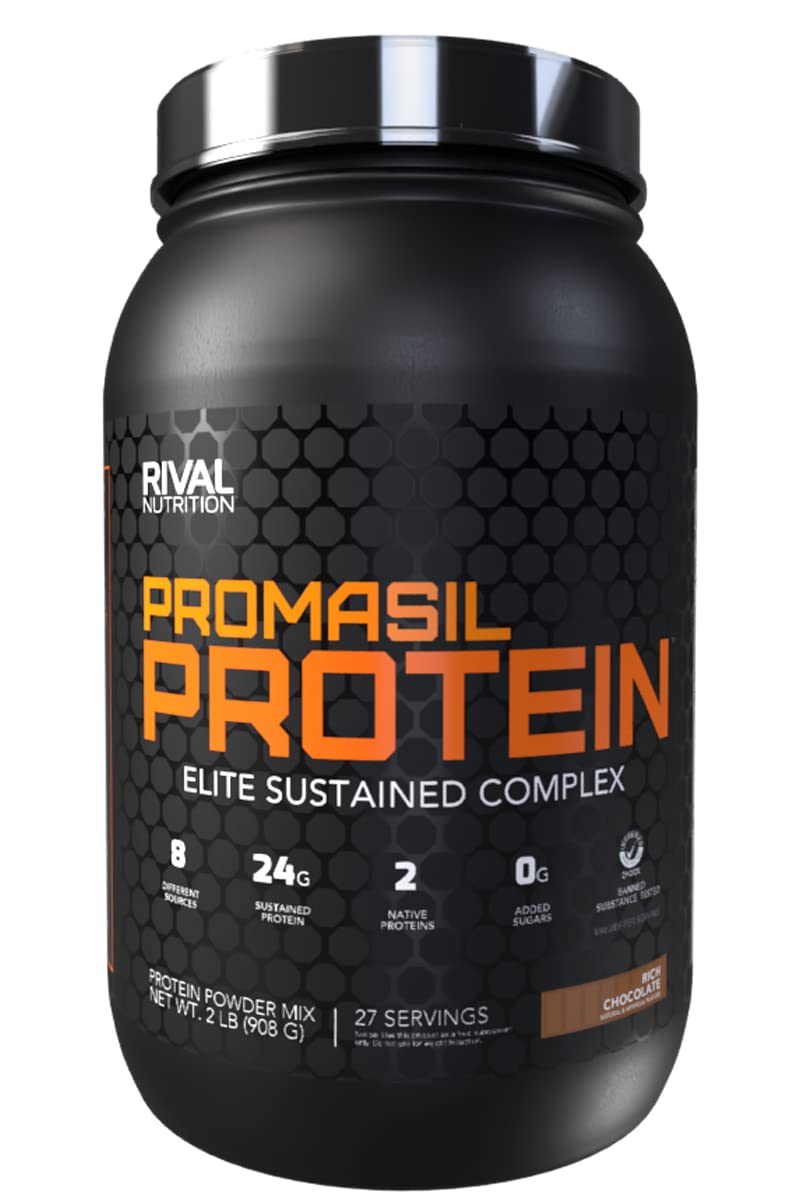 Rival Nutrition Promasil Protein Powder Rich Chocolate 2 lb, 32 Servings