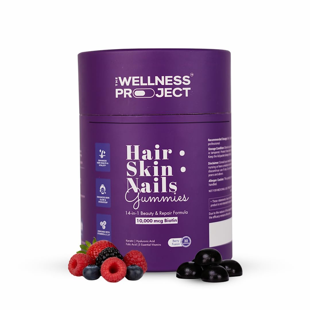 The Wellness Project 14-in-1 Hair, Skin & Nails Gummies, 60 Gummies