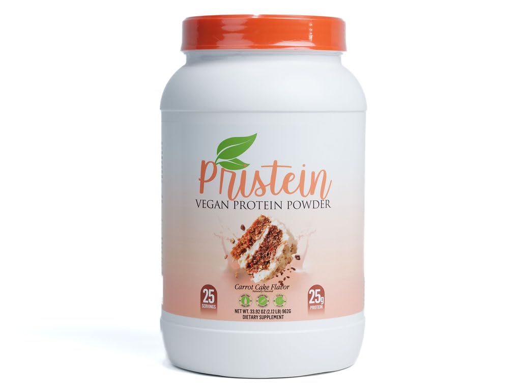 Pristein Vegan Protein Powder - Carrot Cake Flavor, 500