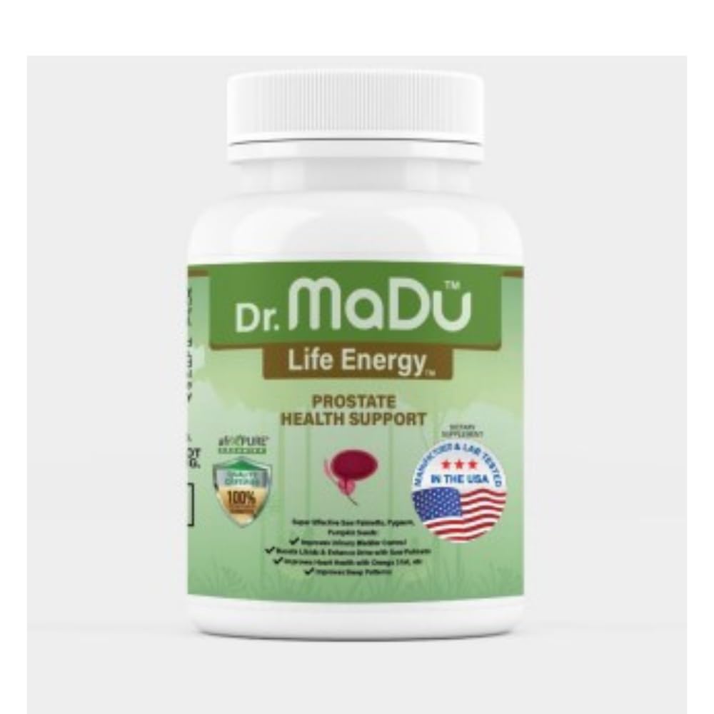 Ma-Du Prostate Health Support Saw Palmetto, Pygeum, Pumpkin Seeds 60 Capsules
