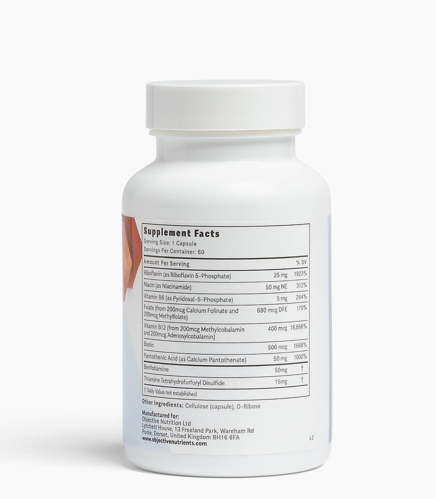 Objective Nutrients Thiactive B Complex, 60 Capsules