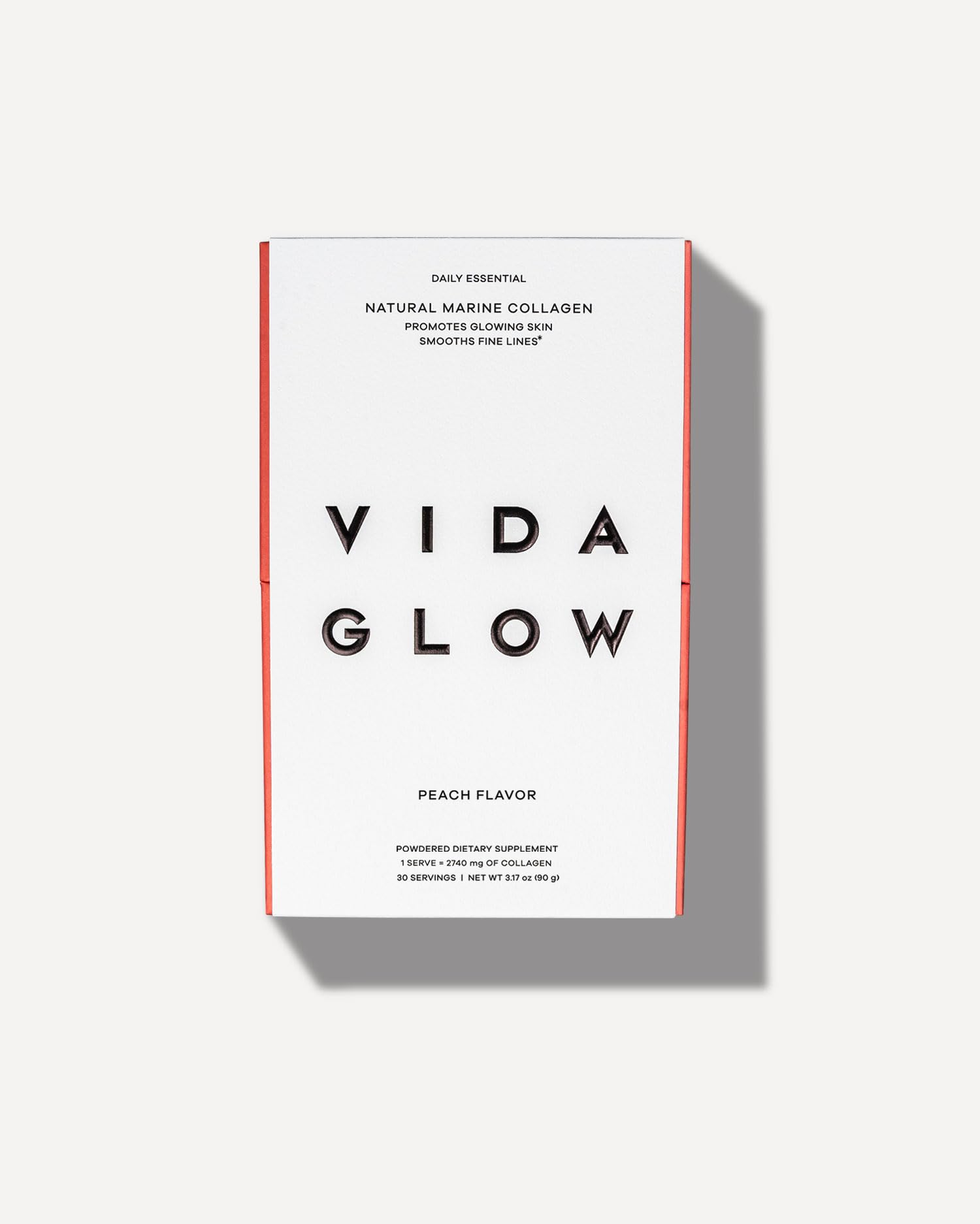 Vida Glow Marine Collagen Powder 95.1 oz Anti Aging Supplement with Collagen Peptides, Promotes Glowing Skin, Strong Nails, Healthy Hair