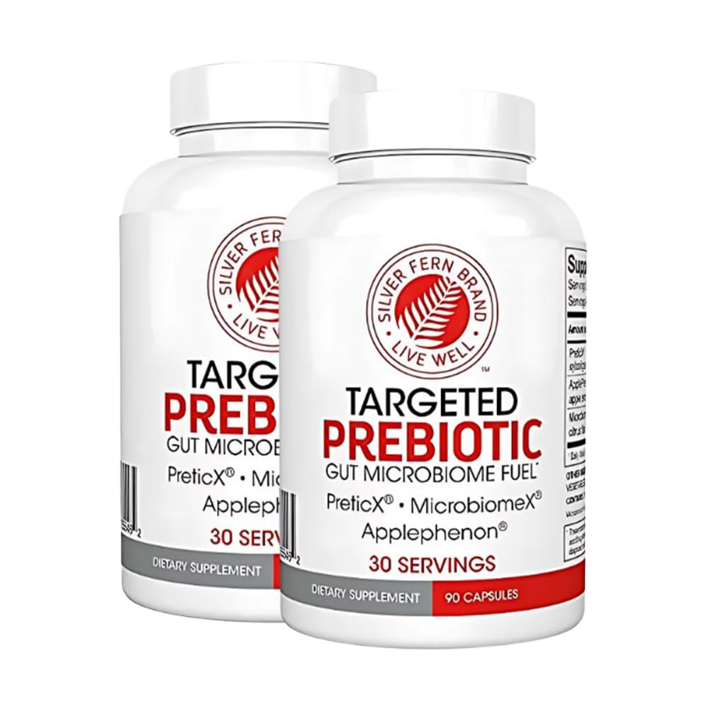 Silver Fern Prebiotic Fiber Supplement Capsules, 2-Pack
