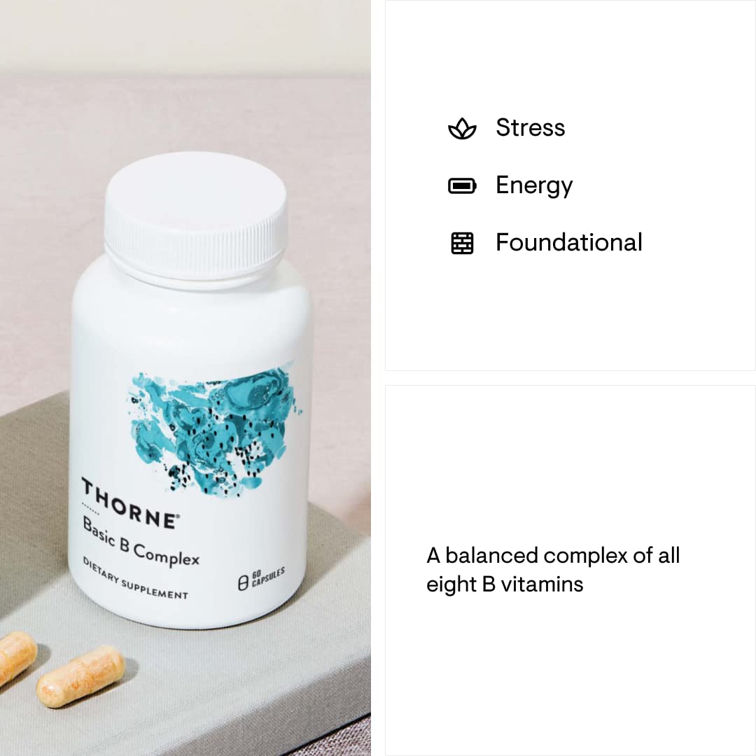 THORNE Basic B Complex & Vitamin D-5000 Bundle, 120 Capsules