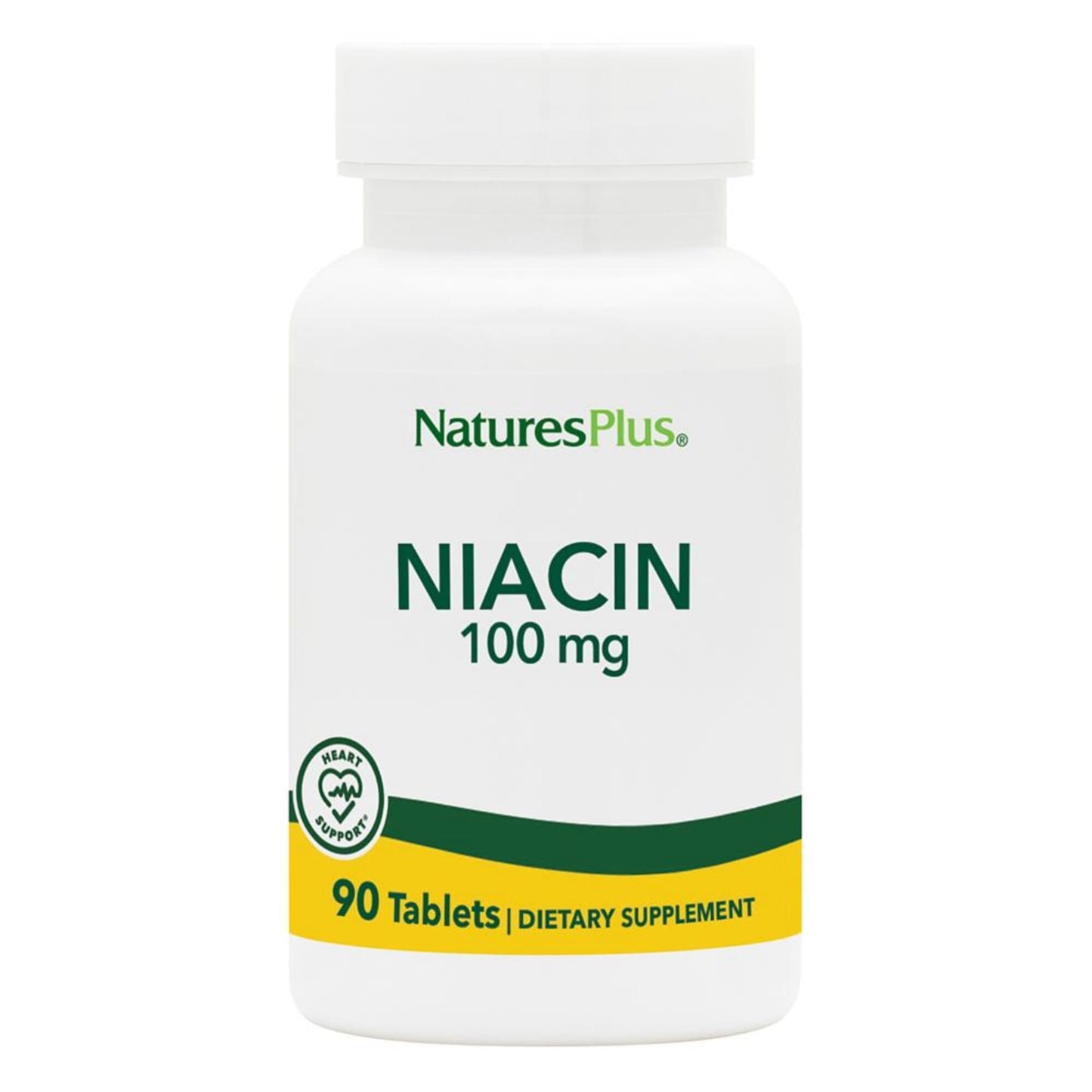 NaturesPlus Niacin 100 mg Vitamin B3 Tablet, 90 Count