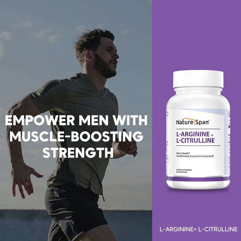 NATURESPAN L-Arginine + L-Citrulline, Eggplant Care, 60 Capsules