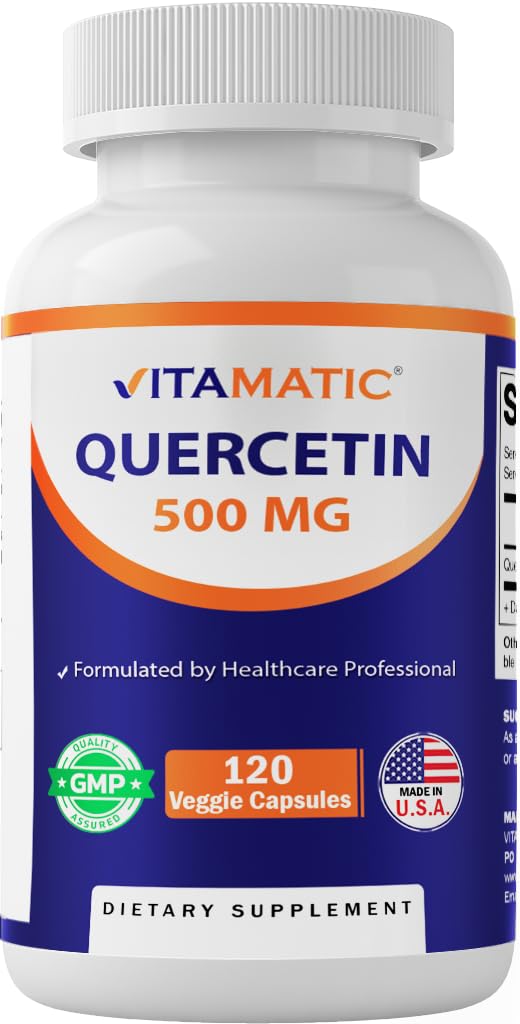 Vitamatic Quercetin 500 mg Capsules, 120 Capsules