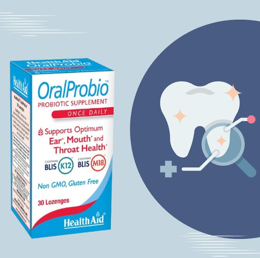HealthAid OralProbio BLIS K12 & M18 Probiotic Tablet 30 Count