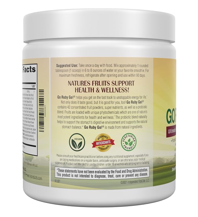 IVL GO Ruby GO! Red Superfood Powder, 1 Pack