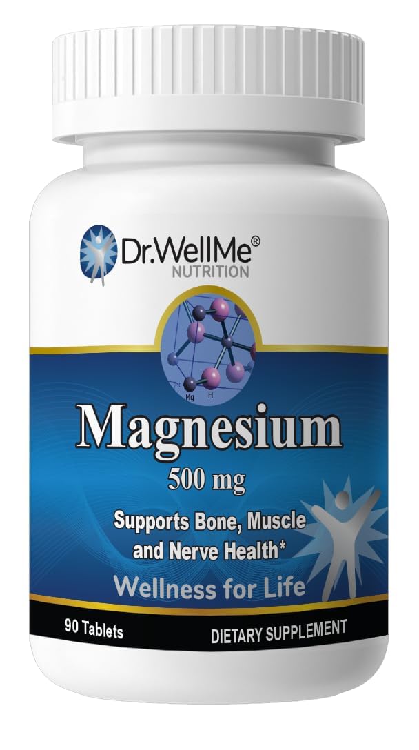 DR WELLME NUTRITION Magnesium Oxide 500mg Tablets, 1 Count