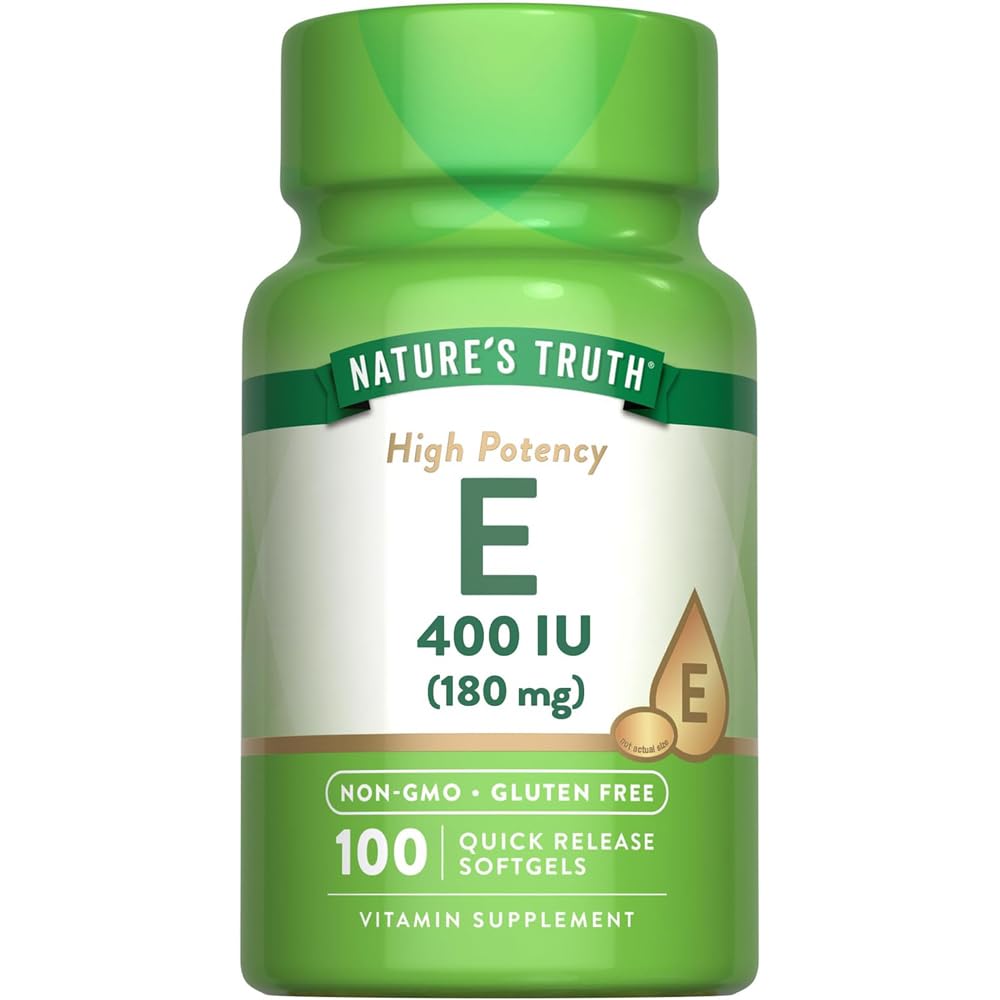 Nature's Truth Vitamin E 400 Complex with Natural D-Alpha Softgels 300 Count