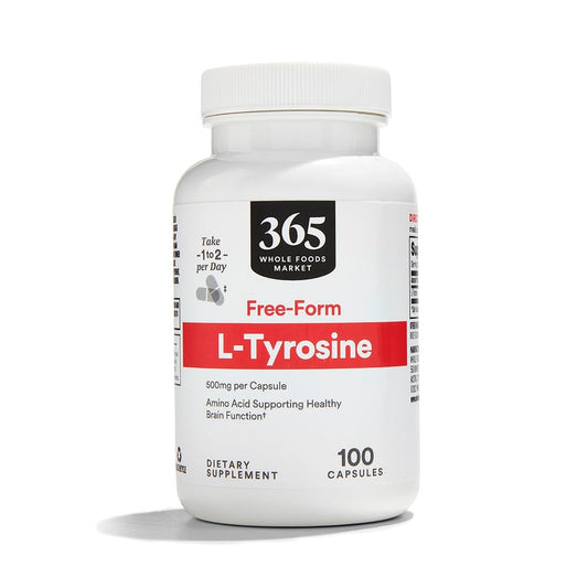 365 by Whole Foods Market L-Tyrosine 500 mg Capsules 100 Count