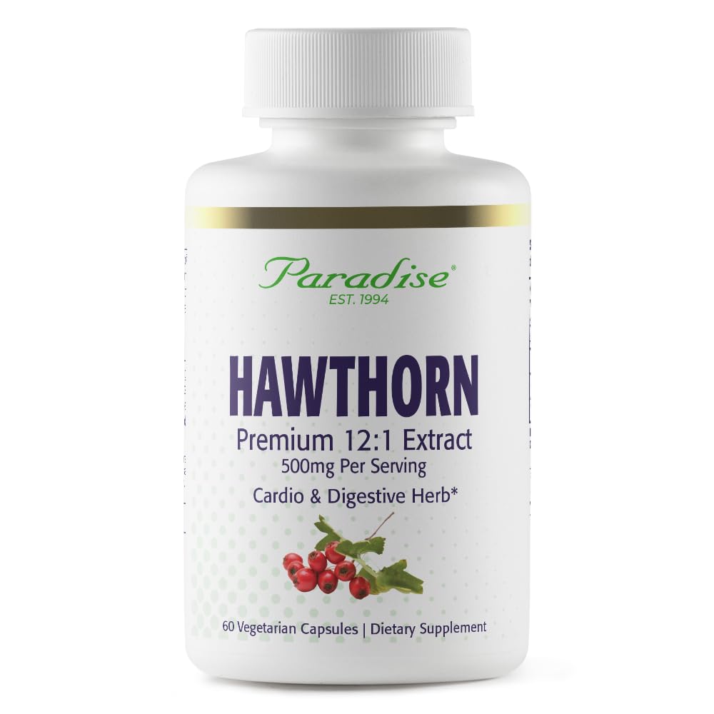 Paradise Herbs Hawthorn Berry Capsules 60