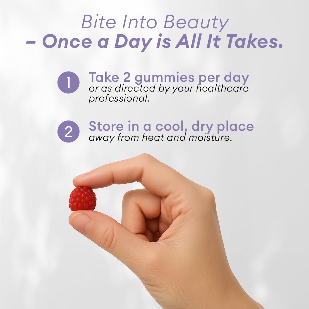 ALLURA HAIR Biotin Gummies 6000mcg for Hair, Skin & Nails, Extra Strength, 60 Gummies