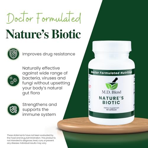 M.D. Blend Berberine Supplement with Oregano & Garlic 180 Capsules