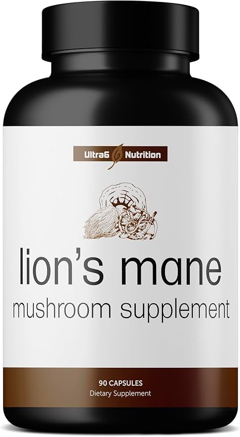 Ultra6 Nutrition Organic Lions Mane Capsules, 90 Capsules